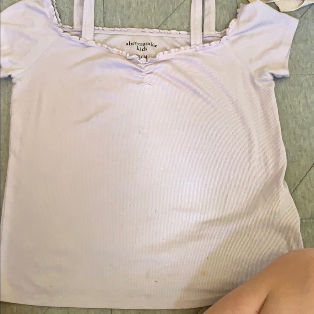 Light purple scrunched tank top